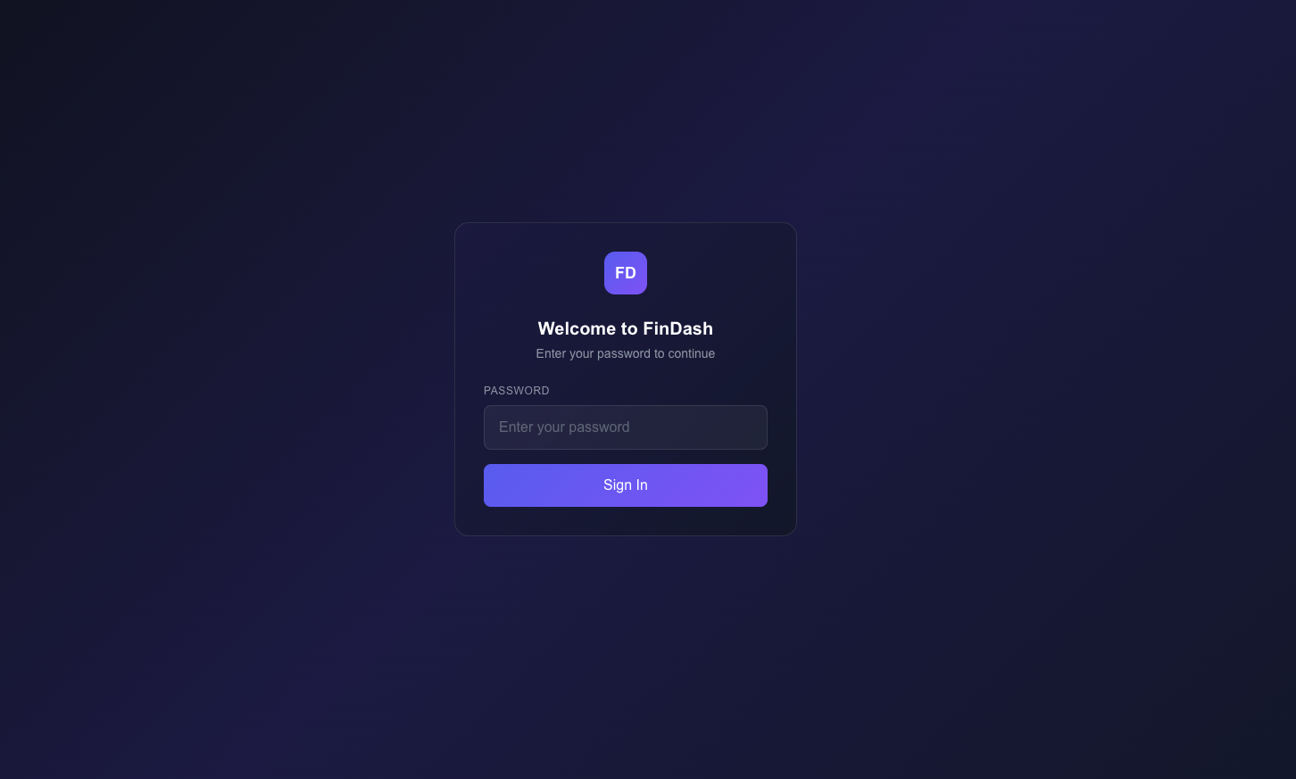 FinDash screenshot