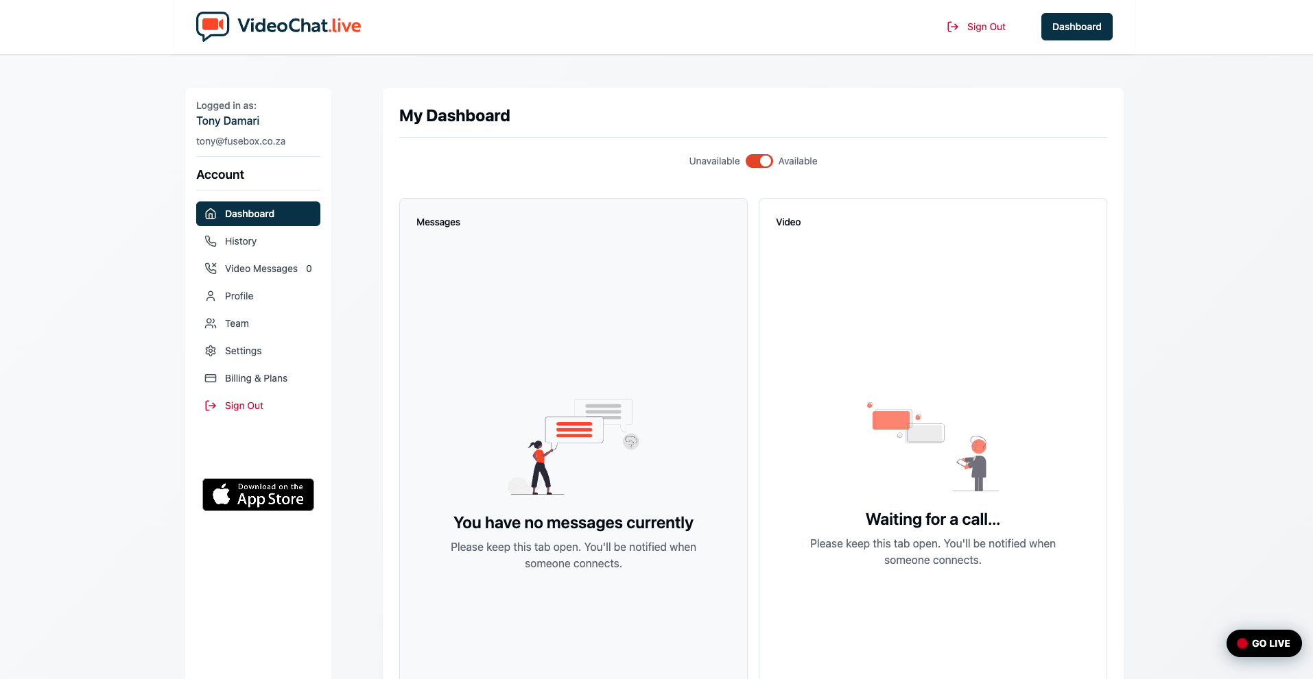 VideoChat screenshot